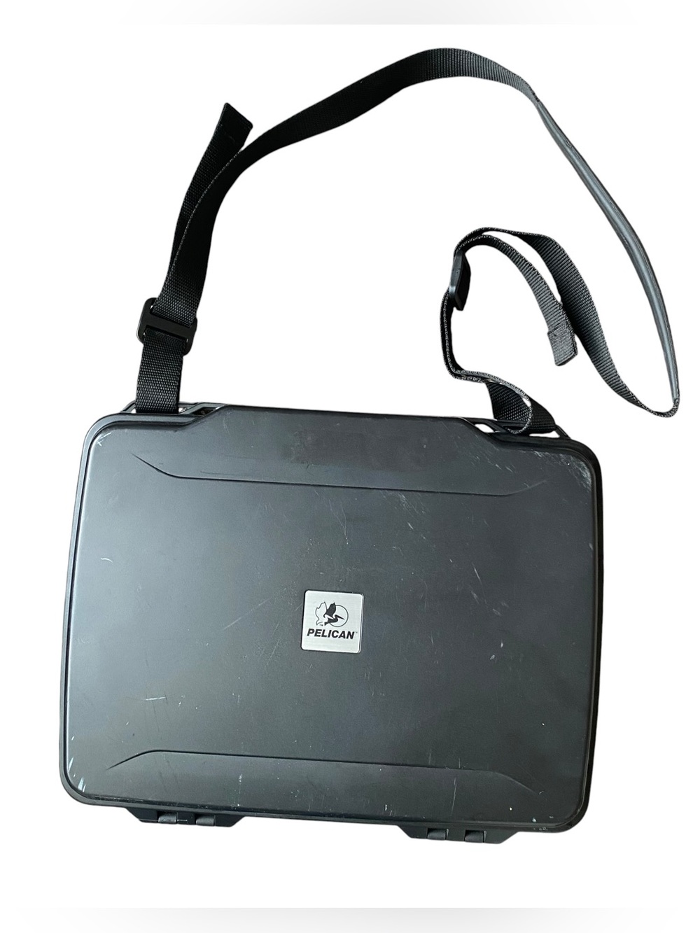 Pelican 1075 Case Hardside Tablet Electronics Travel Container Black Shoulder